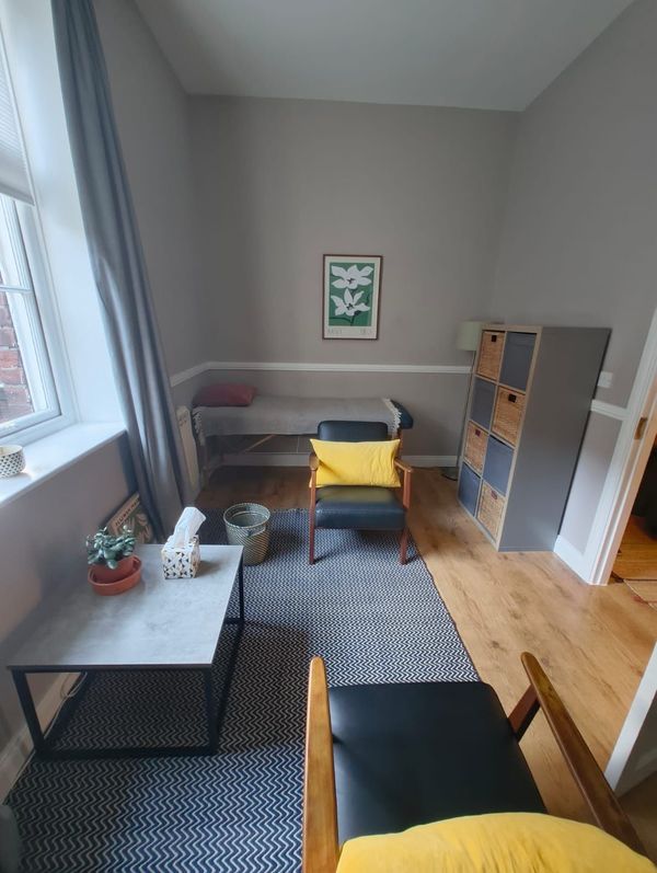 A therapy room at The Iveagh Practice, 13 Fade Street, Dublin 2