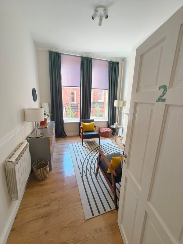 A therapy room at The Iveagh Practice, 13 Fade Street, Dublin 2